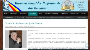 Lucian Ciuchita in ziarul UZPR cu emisiunea citadela scriitorilor