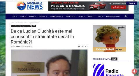 Lucian Ciuchita-articol in cotidianul Mangalia News